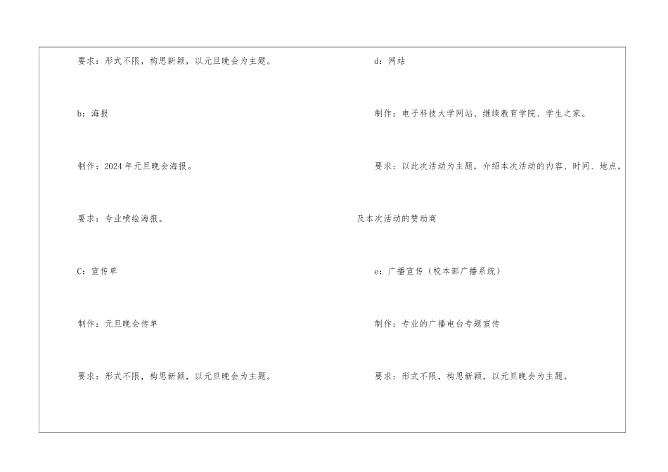 元旦晚会节目策划_第2页