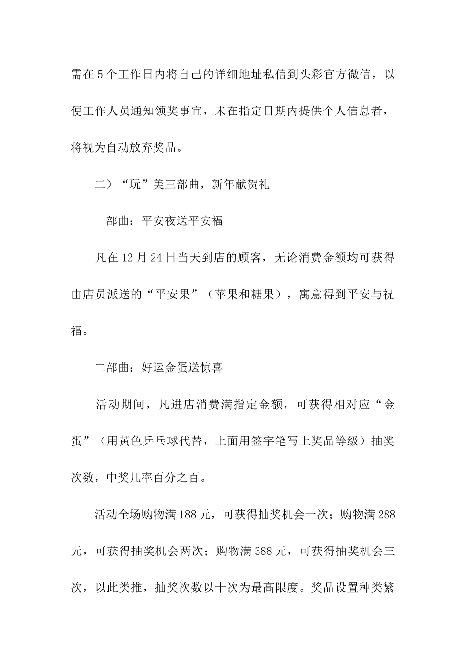 元旦活动促销方案_第3页