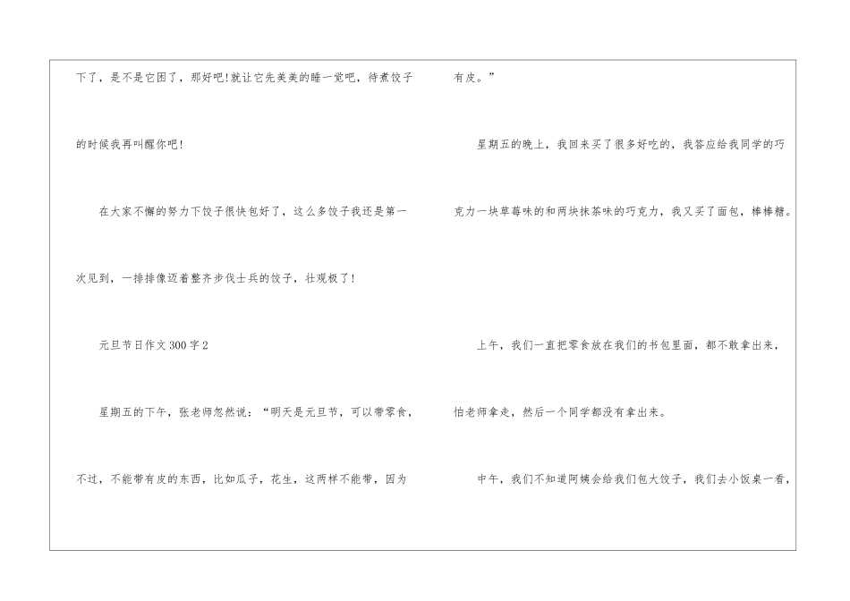 元旦节日作文300字10篇_第3页