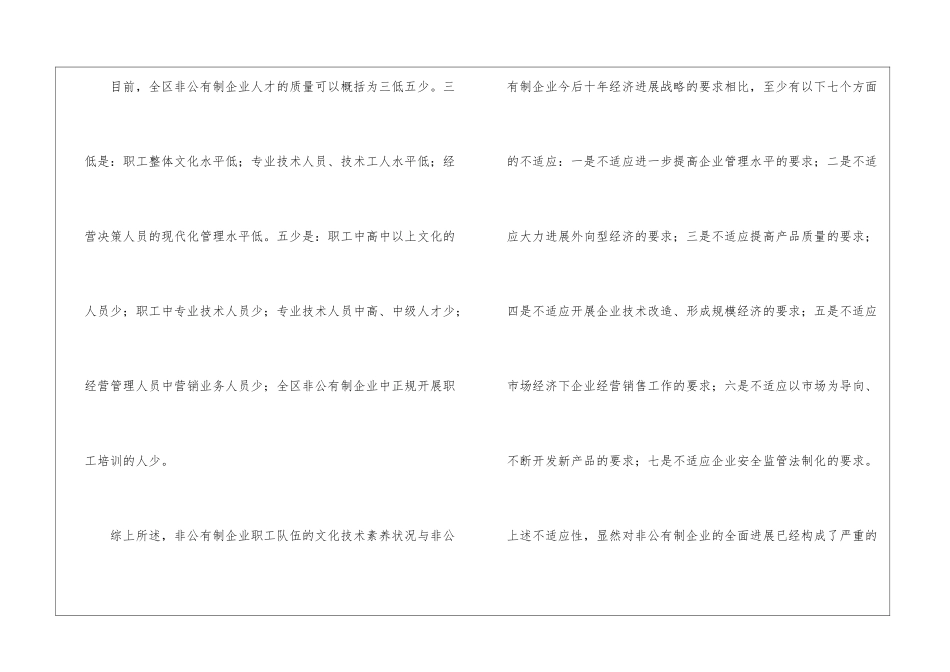 全区非公有制人才调查报告_第3页