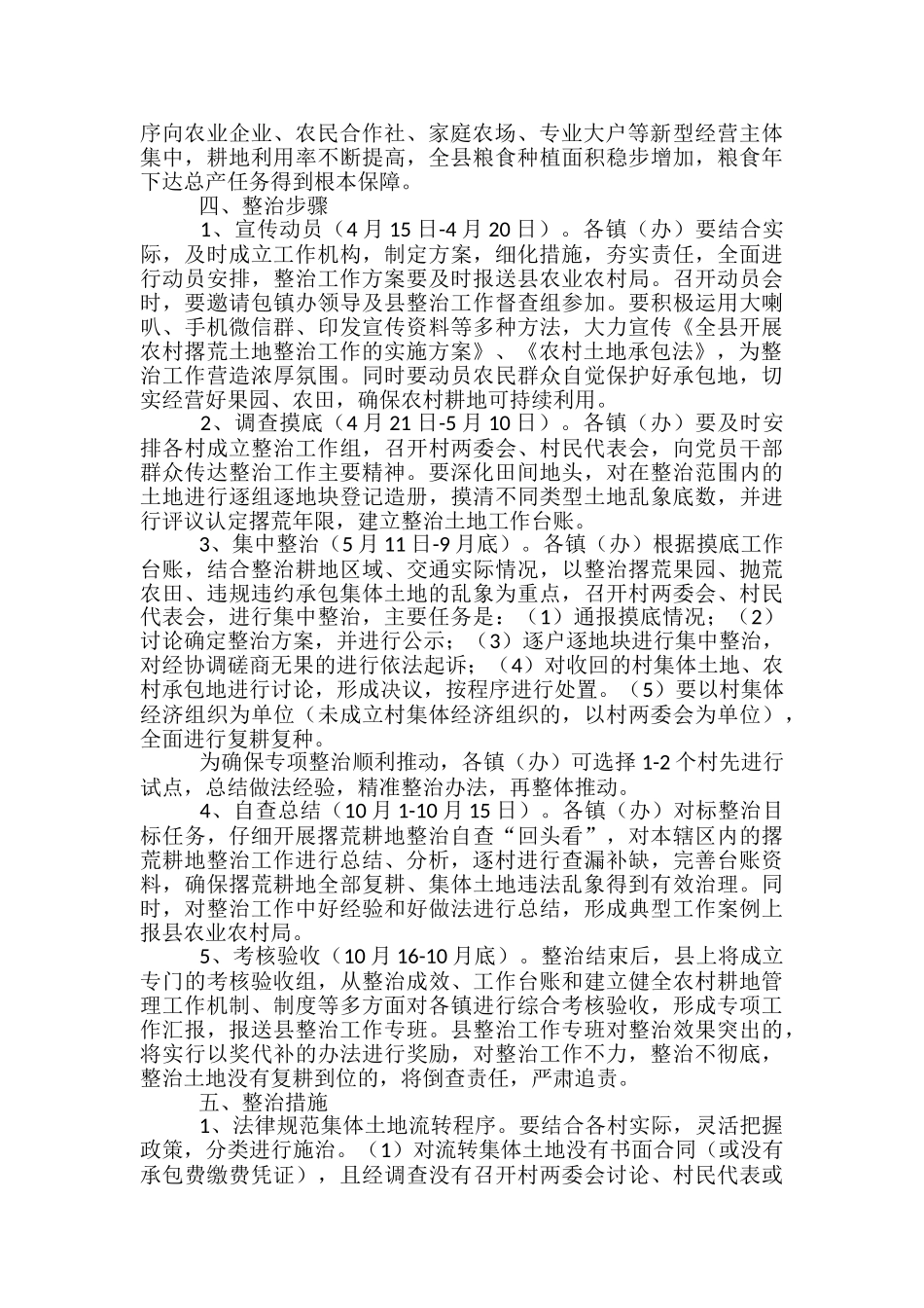 全县农村撂荒土地专项整治行动实施方案-_第2页