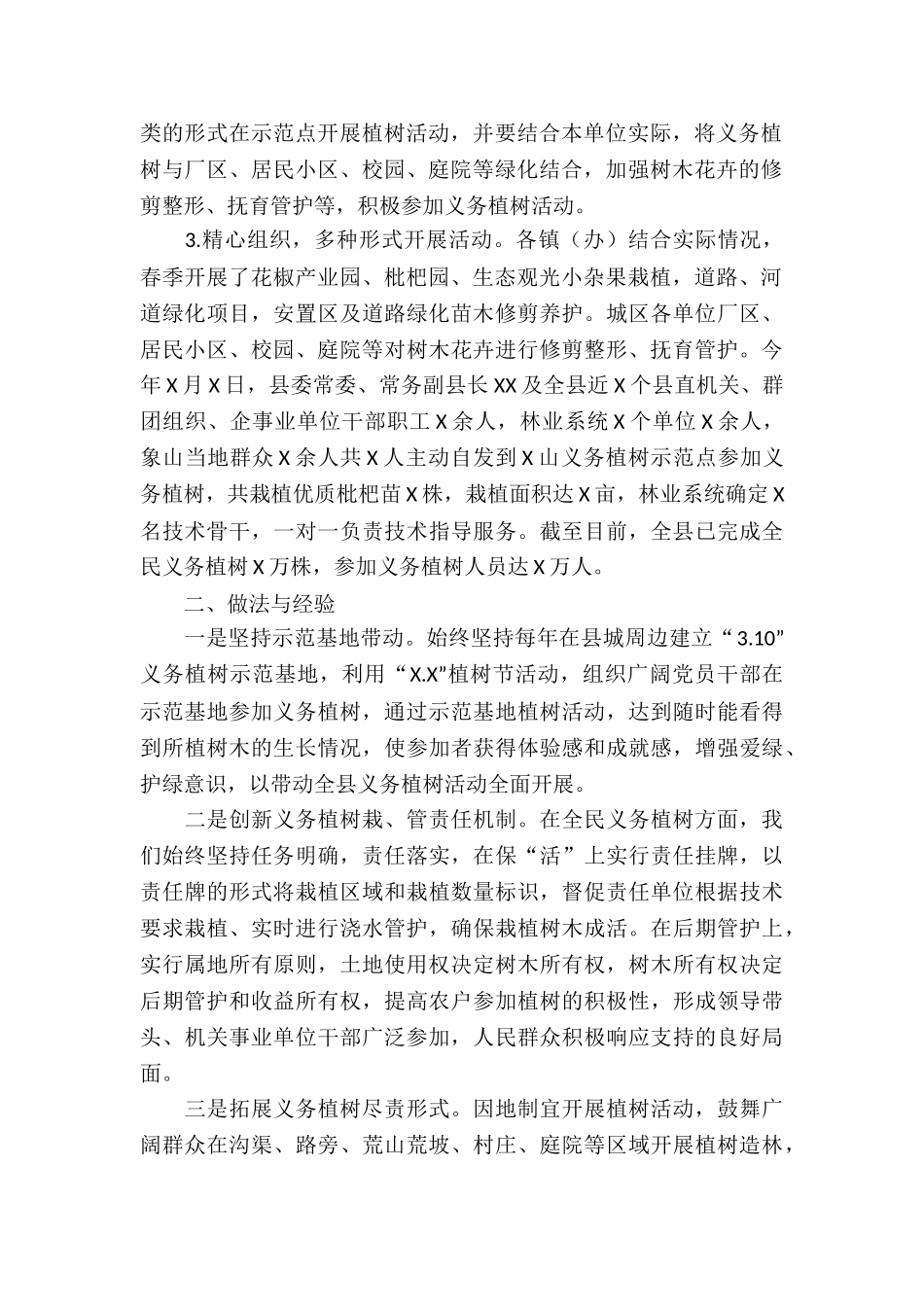 全县春季义务植树工作总结_第2页