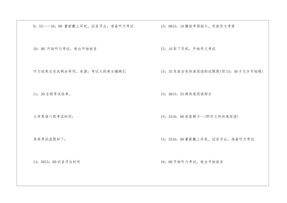 全国大学英语四级考试流程_第2页
