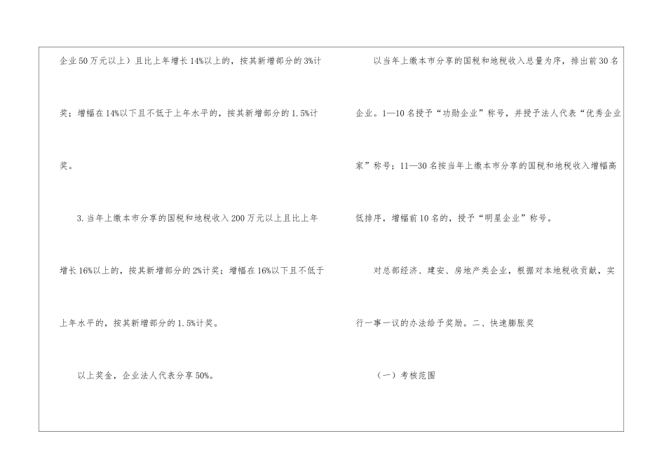 全市企业考评奖励办法_第2页