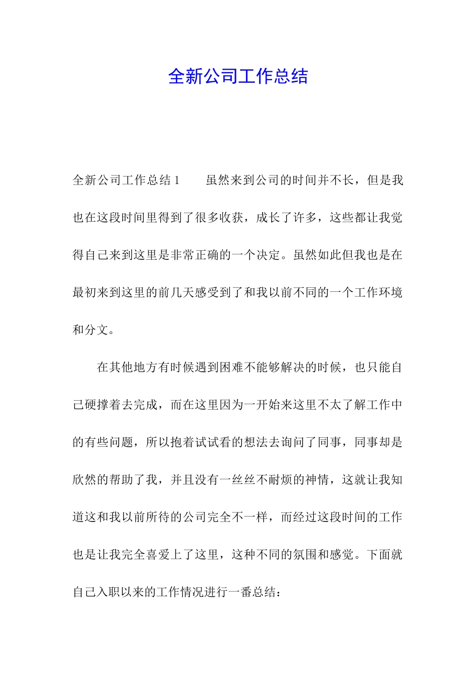 全新公司工作总结_第1页