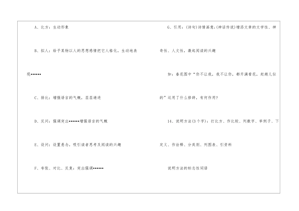 八年级上册基本语文知识点归纳整理_第3页