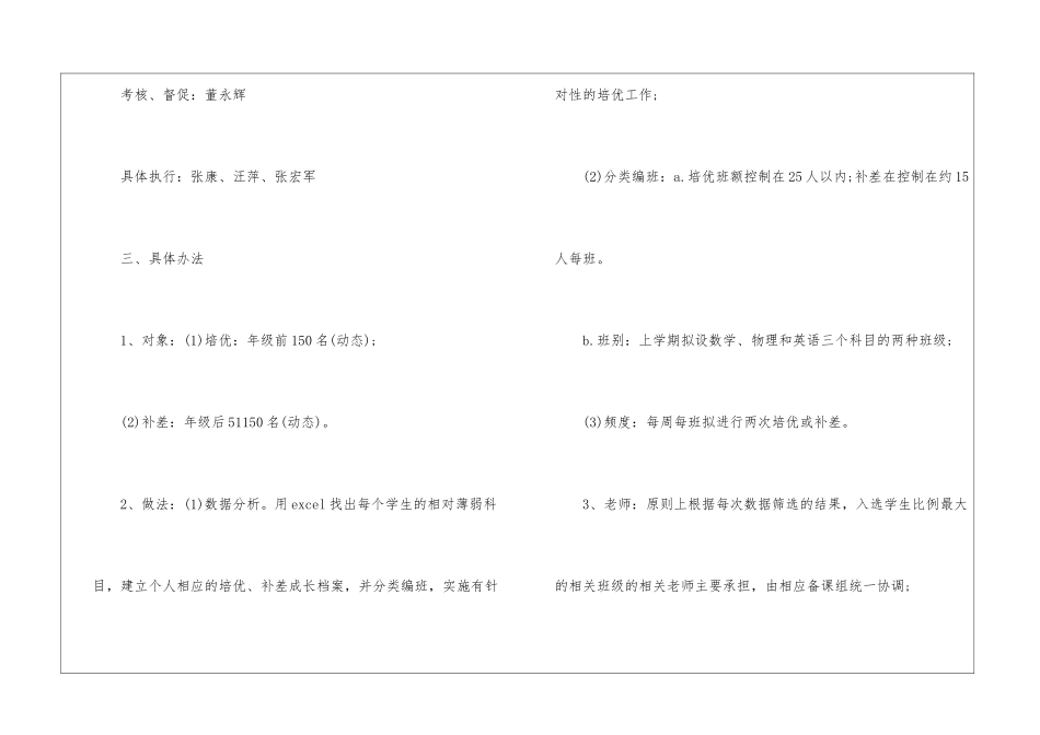 八年级英语教师培优补差工作计划_第2页