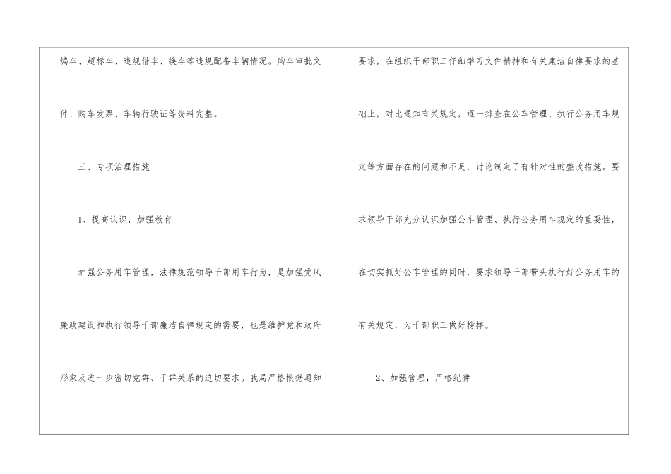 公务用车专项治理措施_第2页