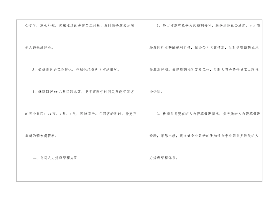 公司业务员营销工作计划_第2页