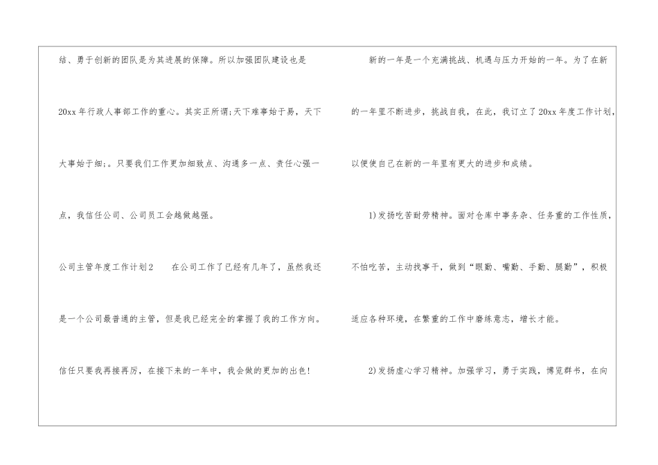 公司主管年度工作计划_第3页