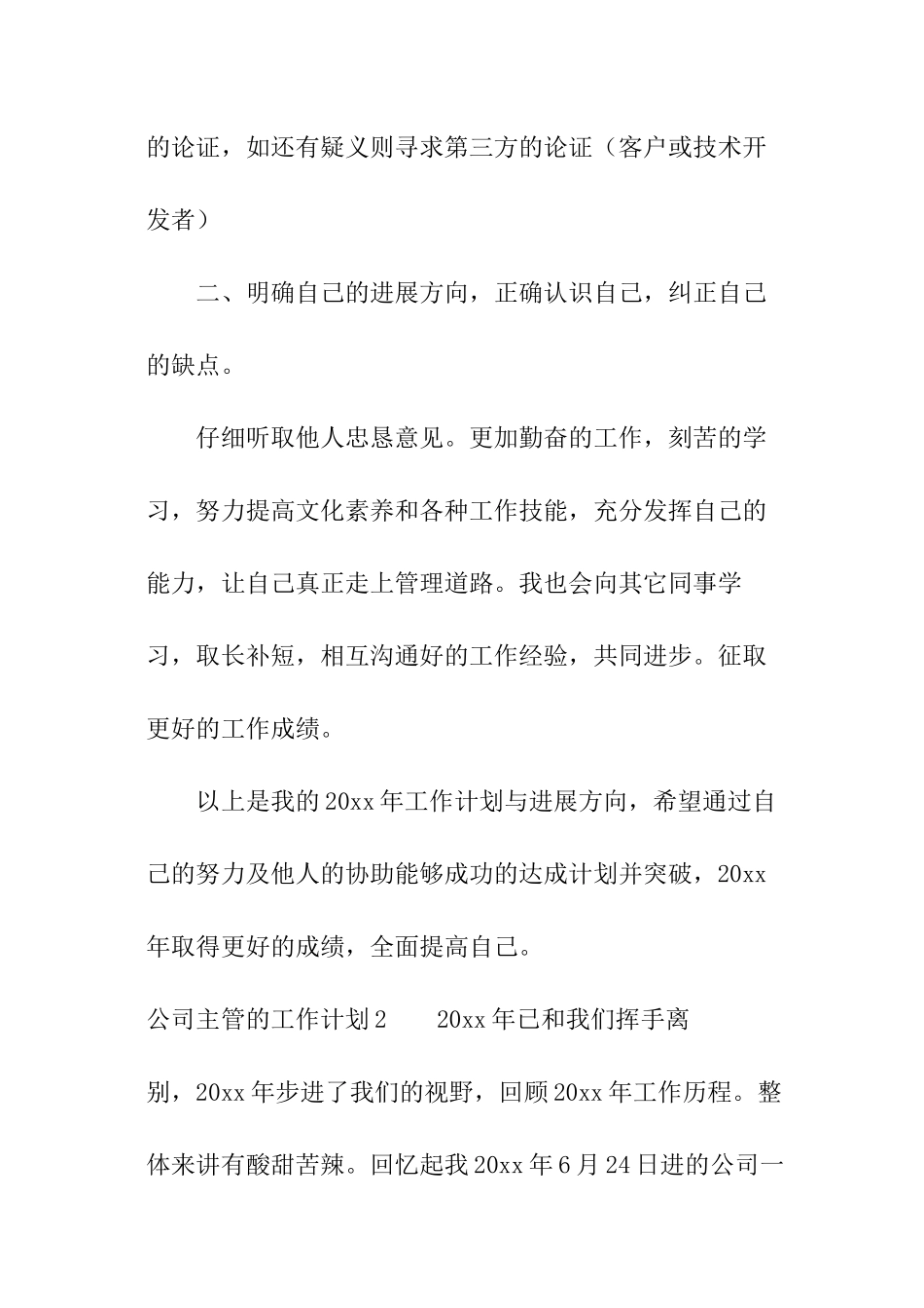 公司主管的工作计划_第3页