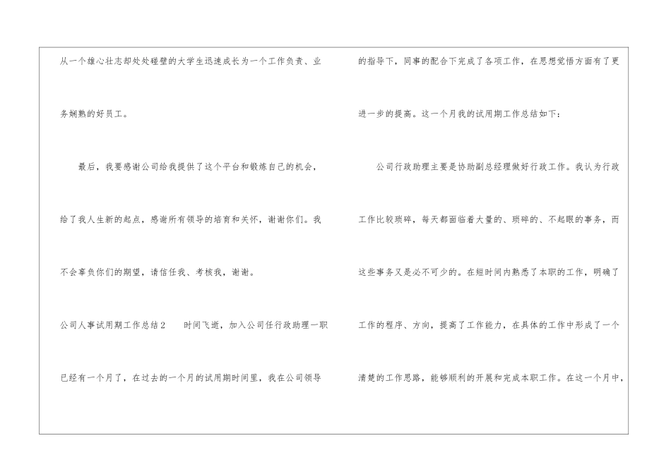 公司人事试用期工作总结_第3页