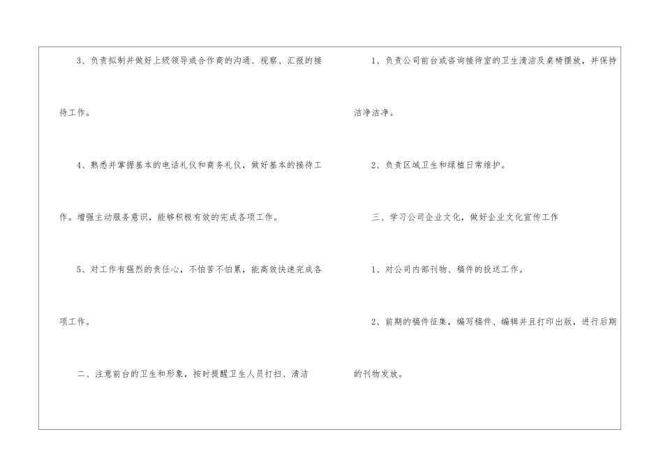 公司前台个人计划_第2页