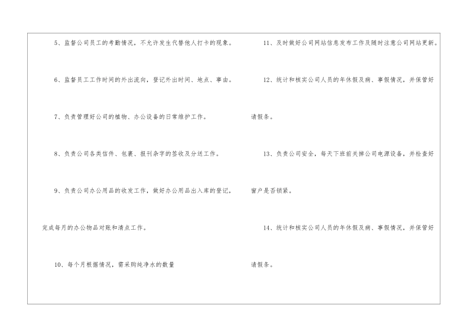 公司前台工作心得体会_第3页