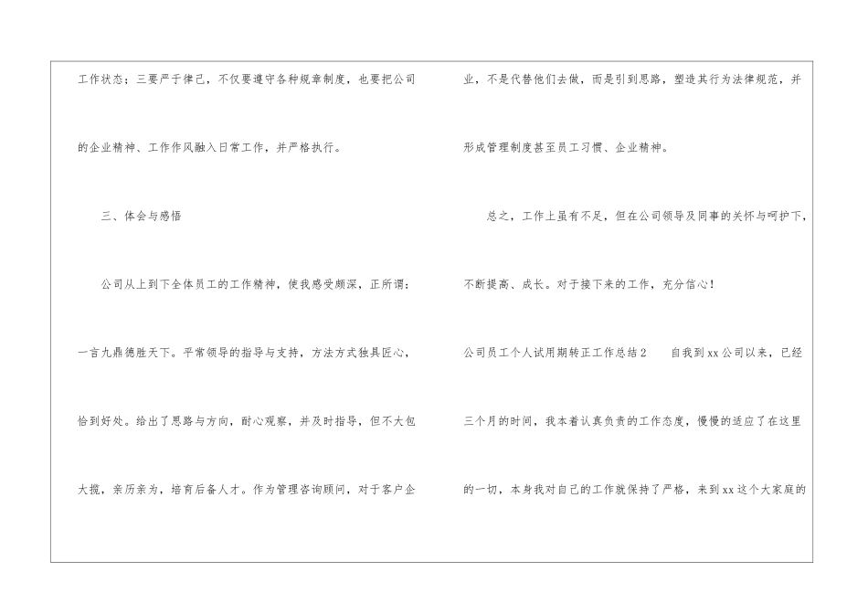 公司员工个人试用期转正工作总结_第3页