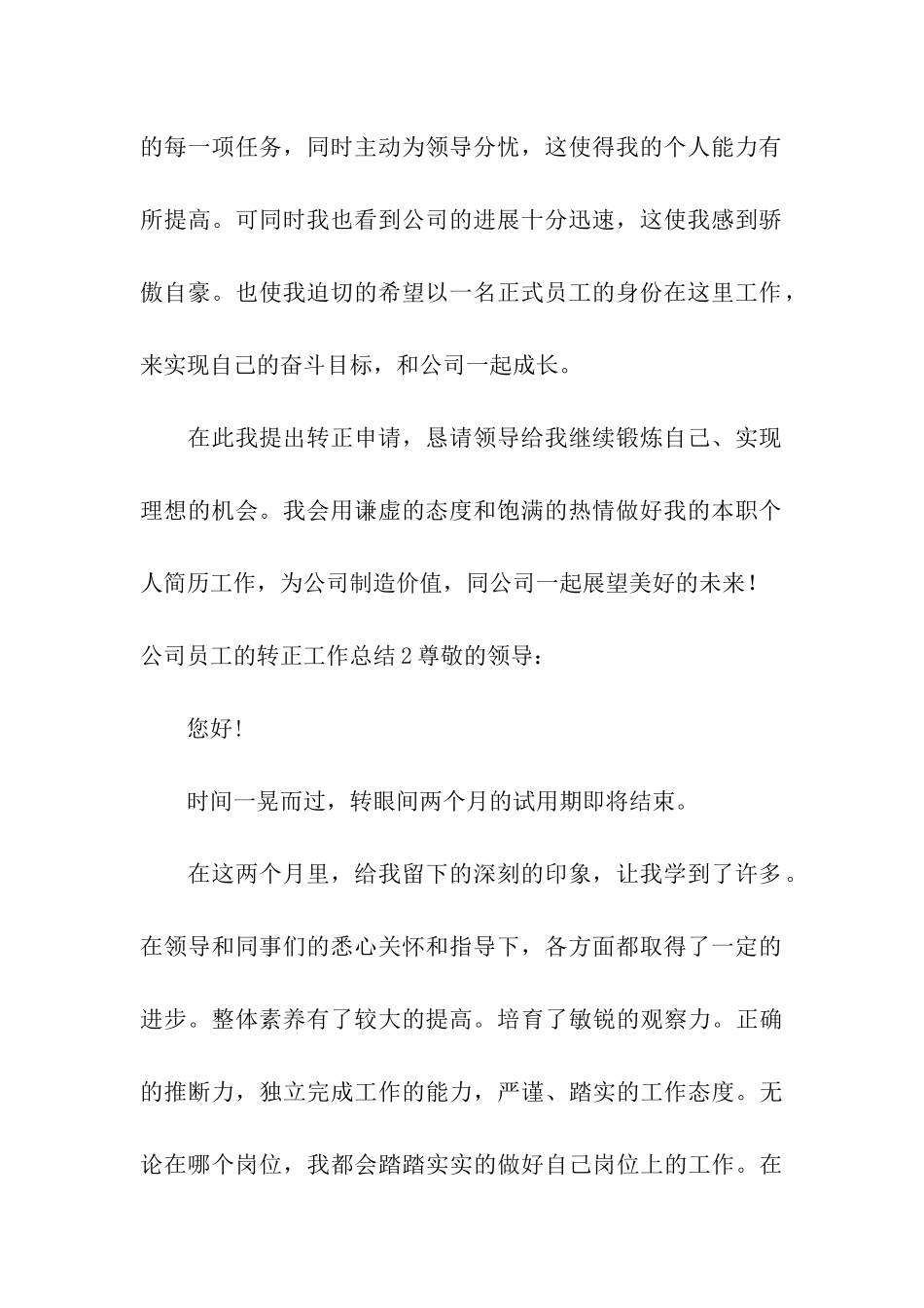 公司员工的转正工作总结_第2页