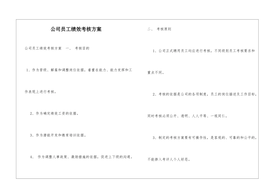 公司员工绩效考核方案--_第1页