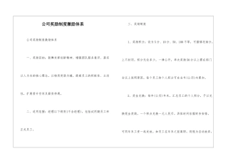 公司奖励制度激励体系--