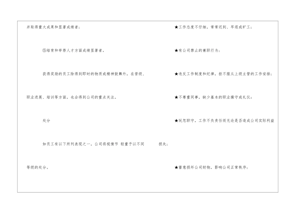 公司奖励与处分规定--_第2页