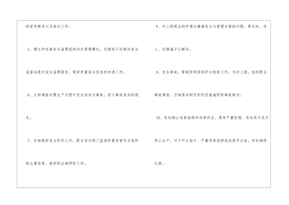 公司安全主任岗位职责_第2页