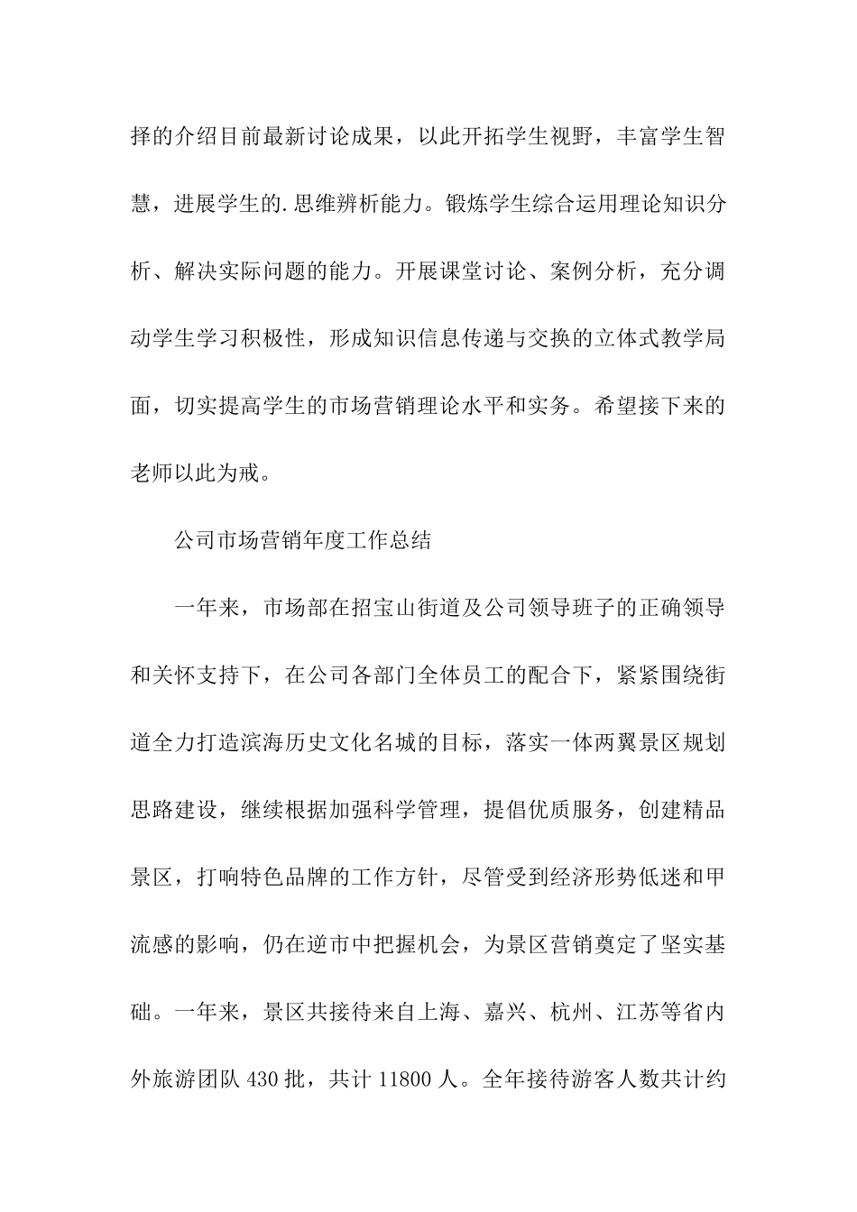 公司市场营销年度工作总结_第3页