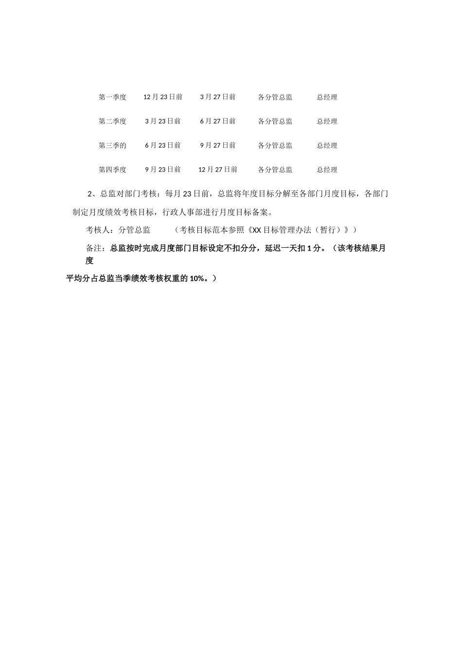 公司总监考核方案_第2页