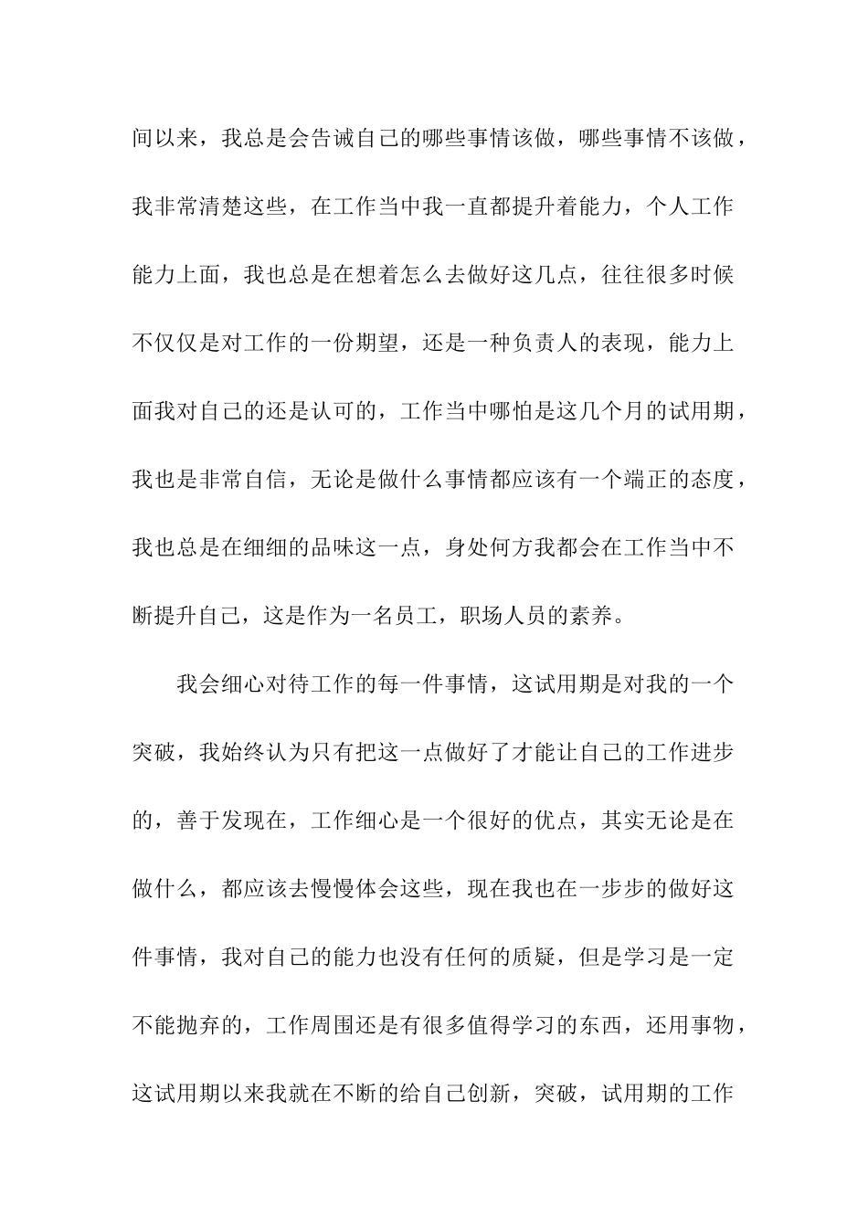 公司新员工个人试用期工作总结13篇_第2页