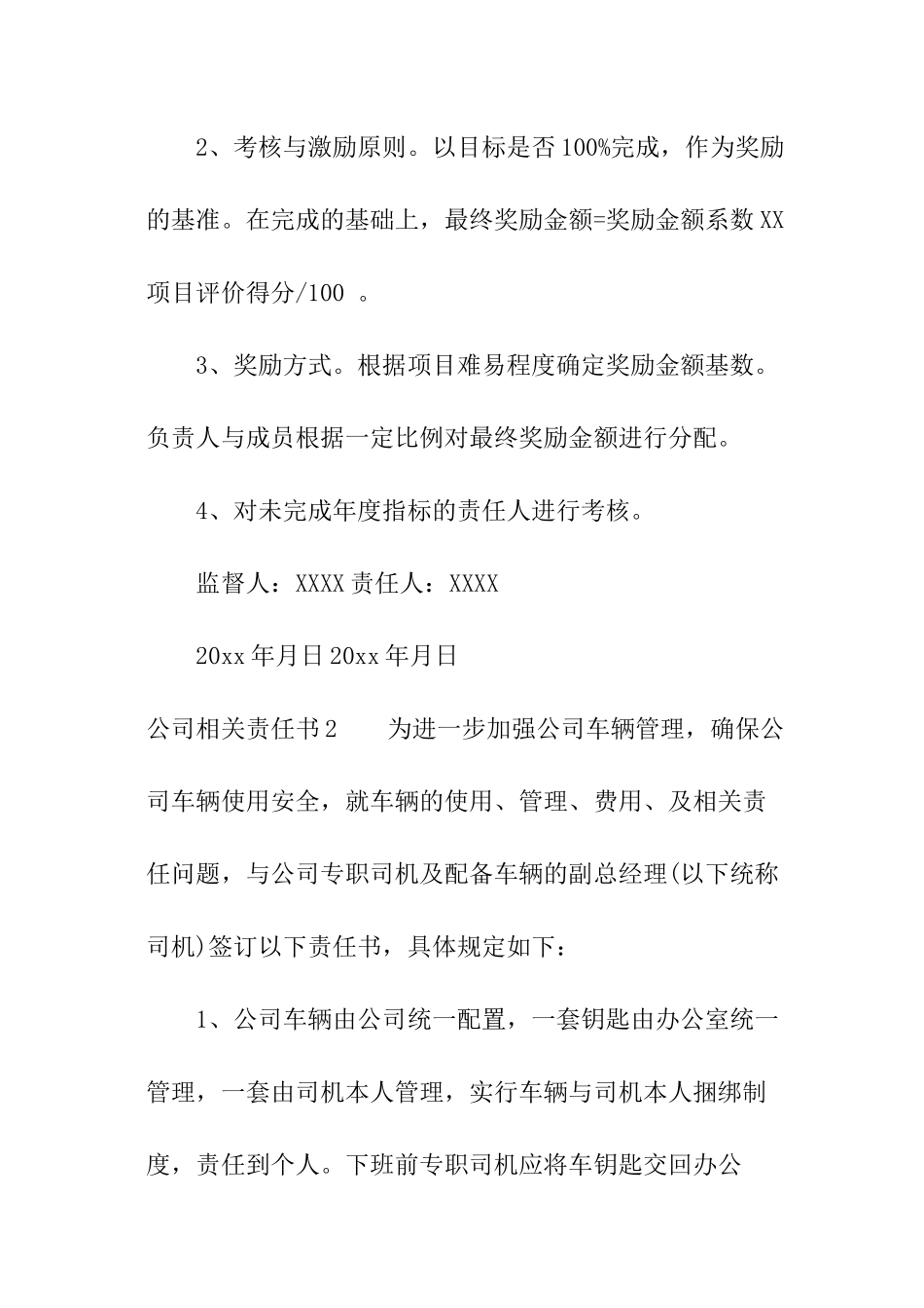 公司相关责任书_第3页