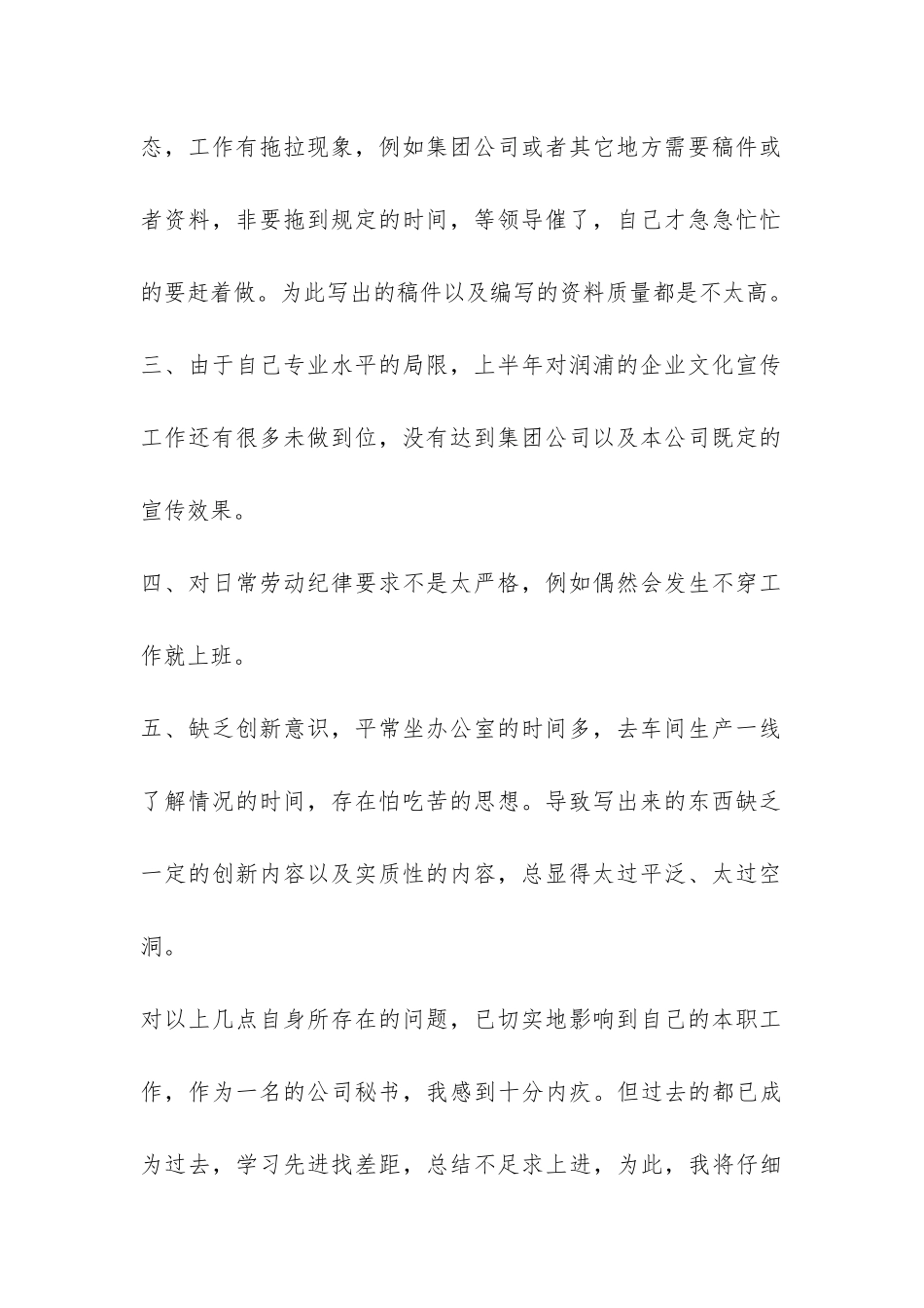 公司秘书2024年上半年个人工作总结-_第2页