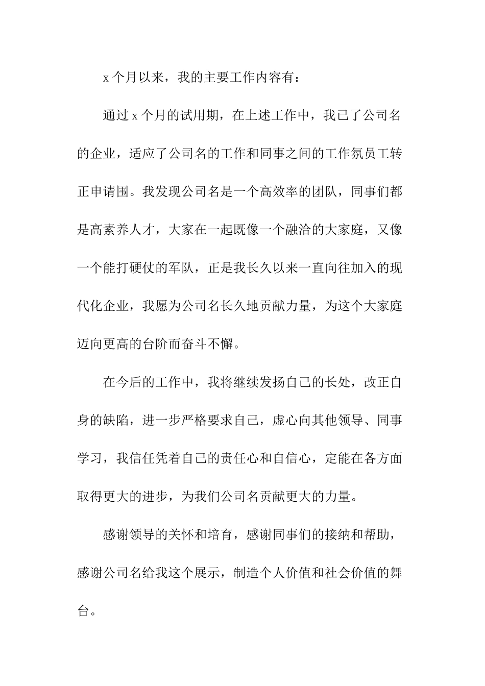公司转正申请书_第2页