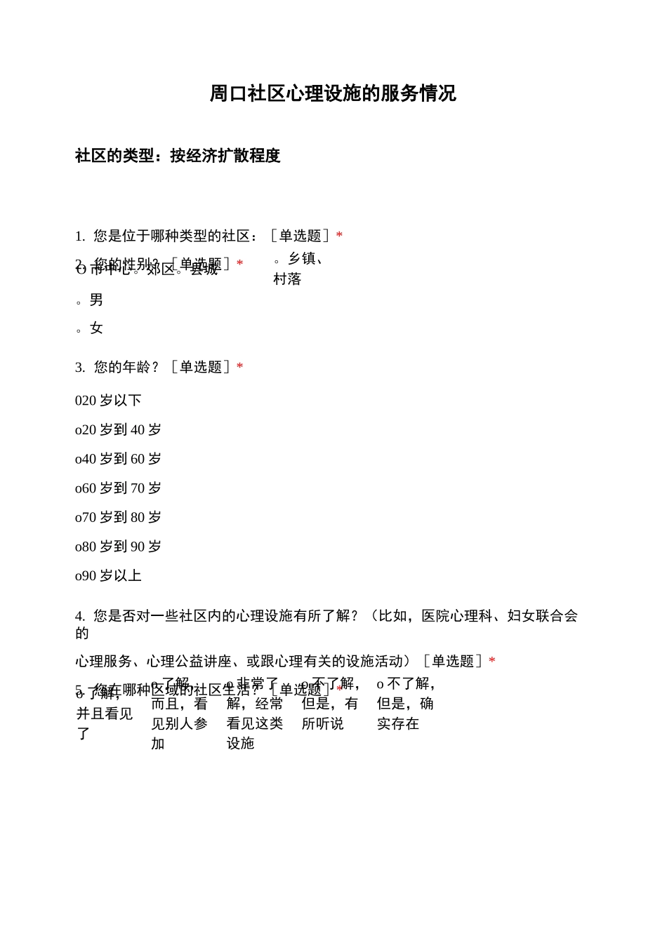 周口社区心理设施的服务情况_第1页