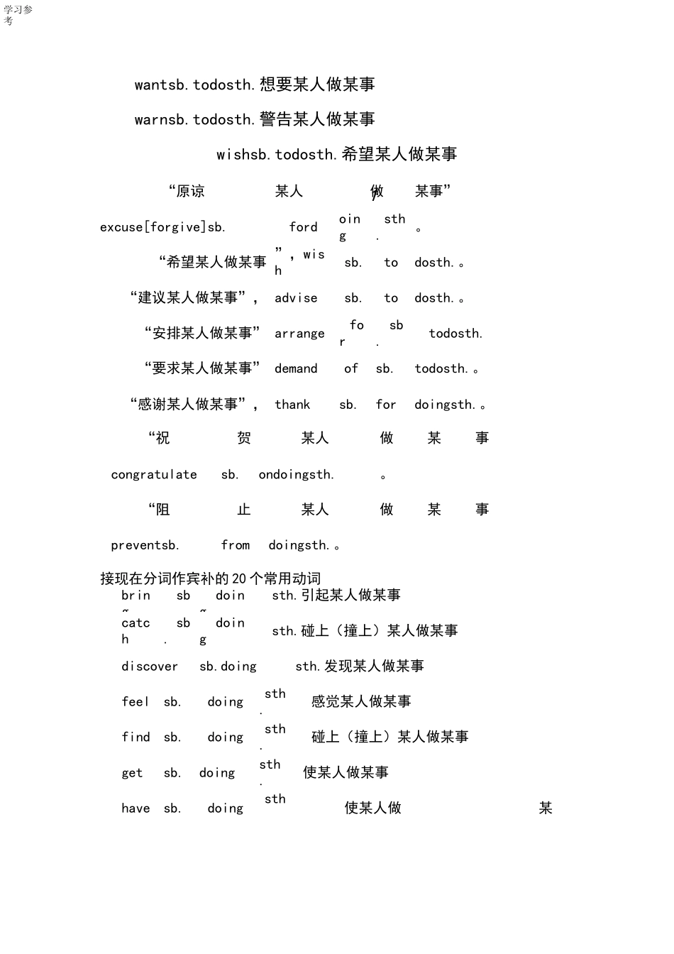 接宾补的动词[最全整理]_第3页