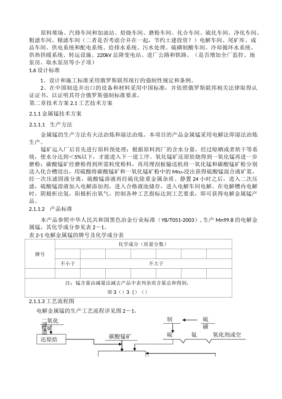 电解锰生产     工艺流程简述_第2页