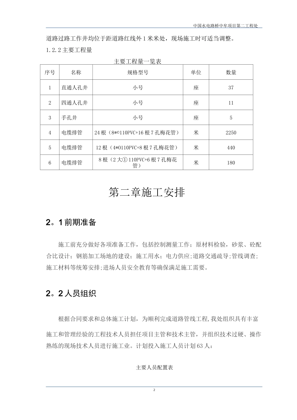 市政道路通信管道施工方案_第3页