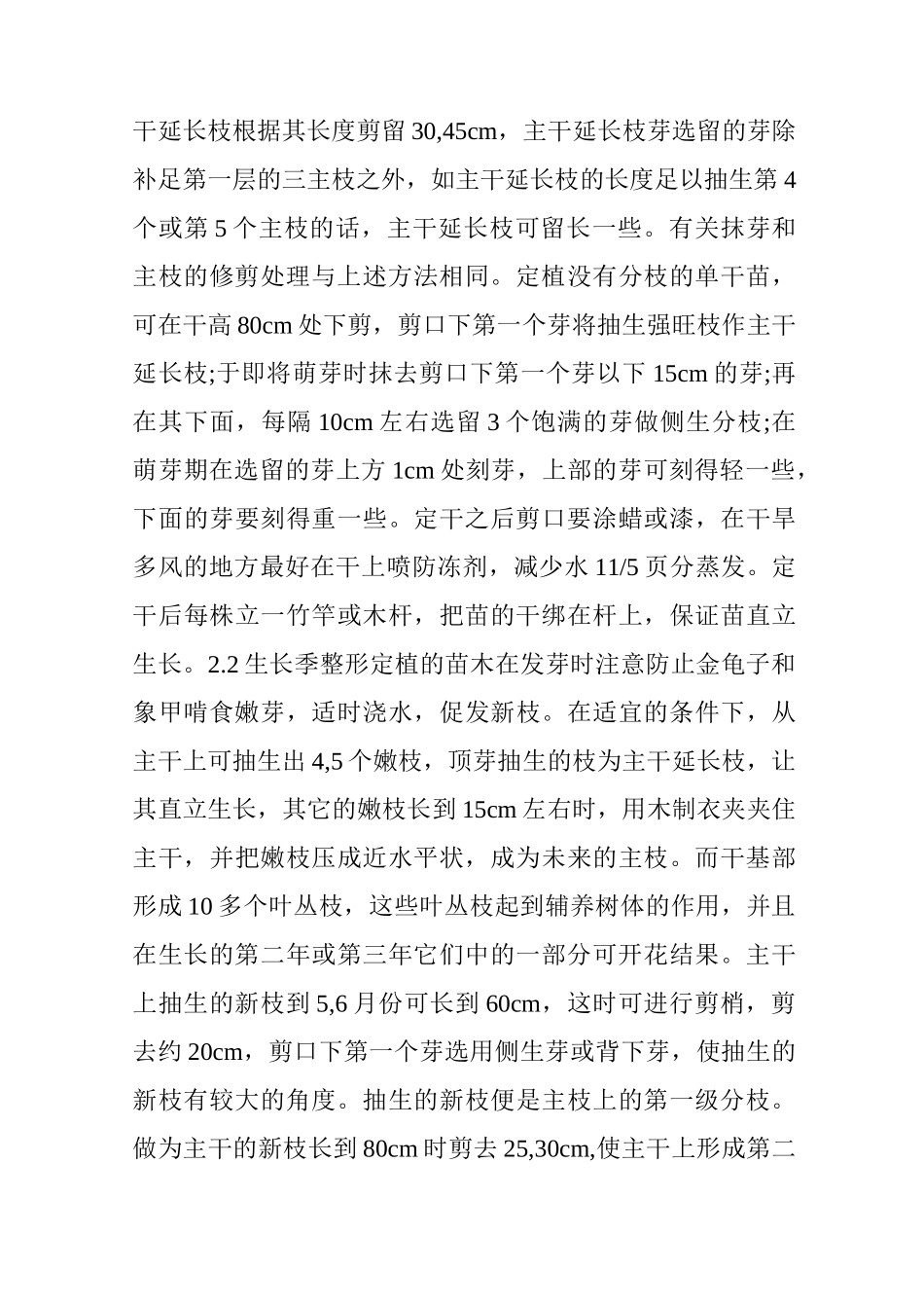 甜樱桃细长纺锤形整形修剪技术_第3页