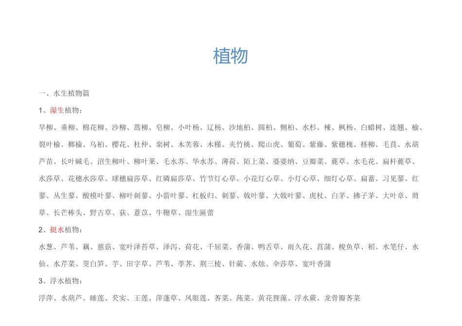 园林景观常用植物配置_第1页