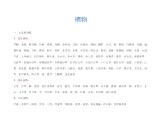 园林景观常用植物配置