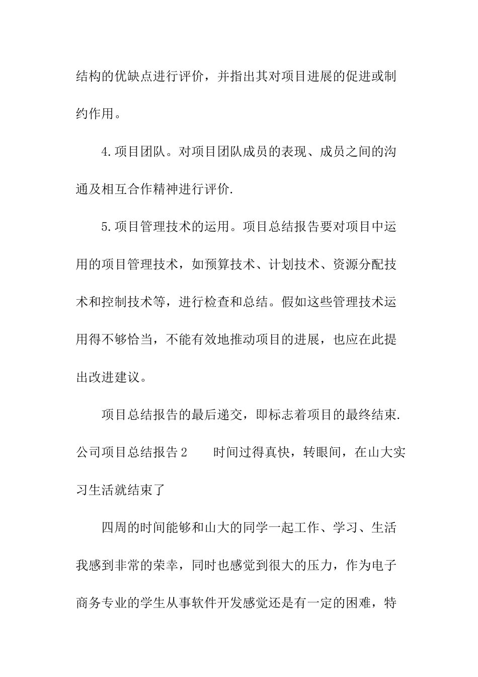 公司项目总结报告_第2页