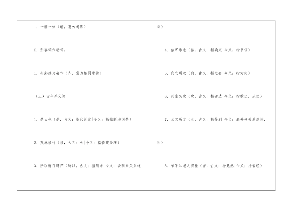 兰亭集序知识点归纳总结-兰亭集序内容梳理-高中语文基础知识总结-高中语文基础知识大全_第2页