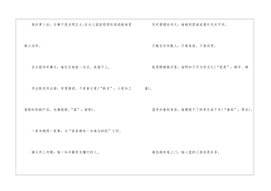 关于一些地方的俗语合集_第2页