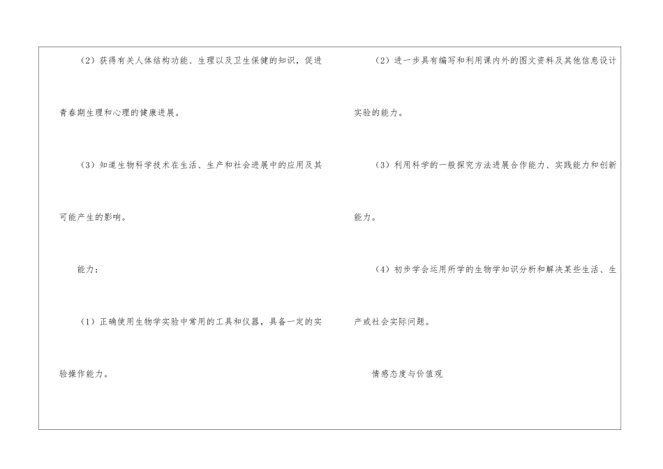 关于七年级生物教学工作计划锦集五篇_第2页