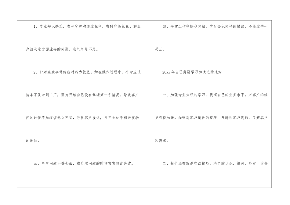 关于业务员的工作总结_第2页