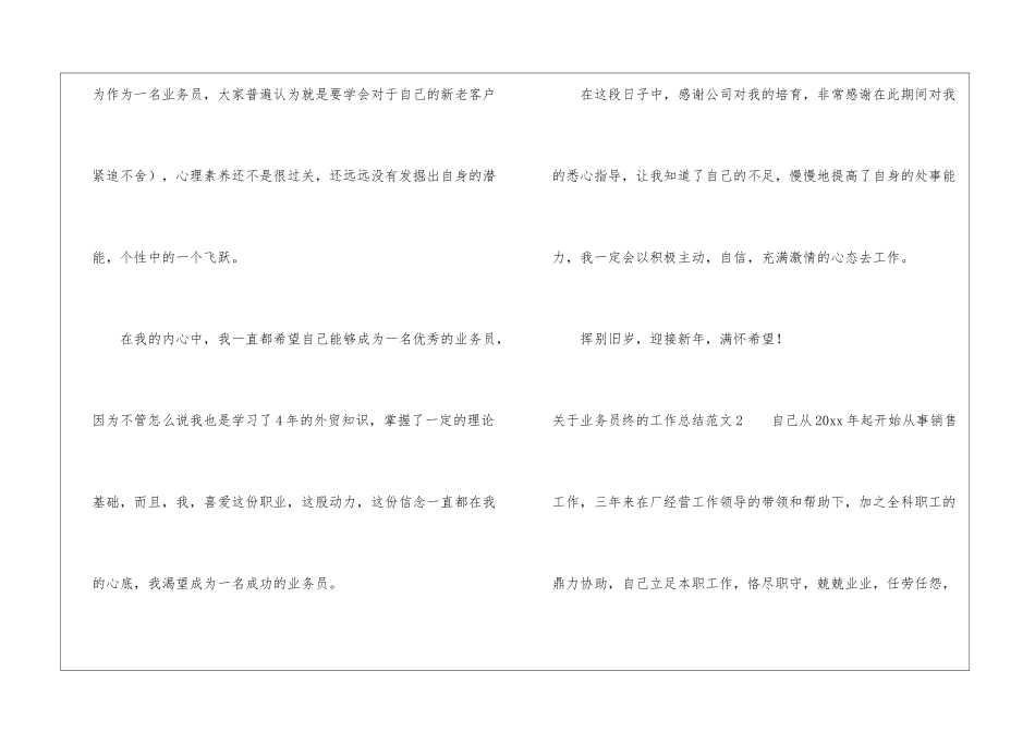 关于业务员终的工作总结_第3页