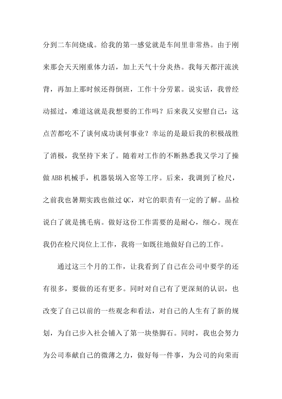 关于个人转正实习报告3篇_第3页