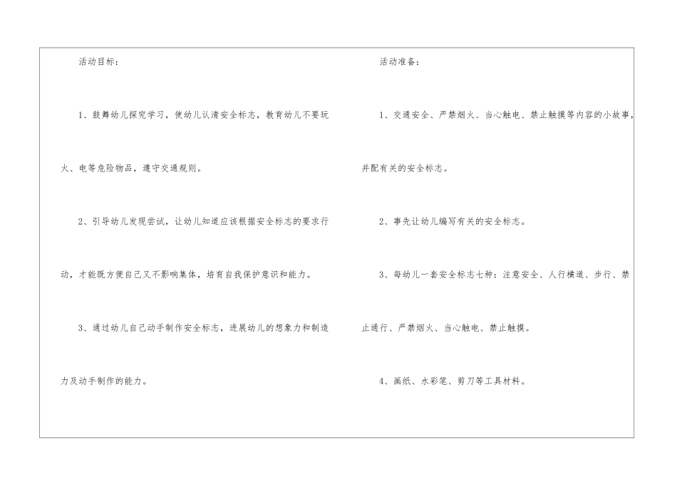 关于中班安全教案四篇_第2页