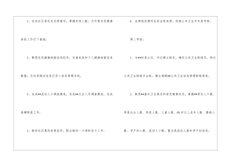 关于乡村医生工作计划5篇_第2页