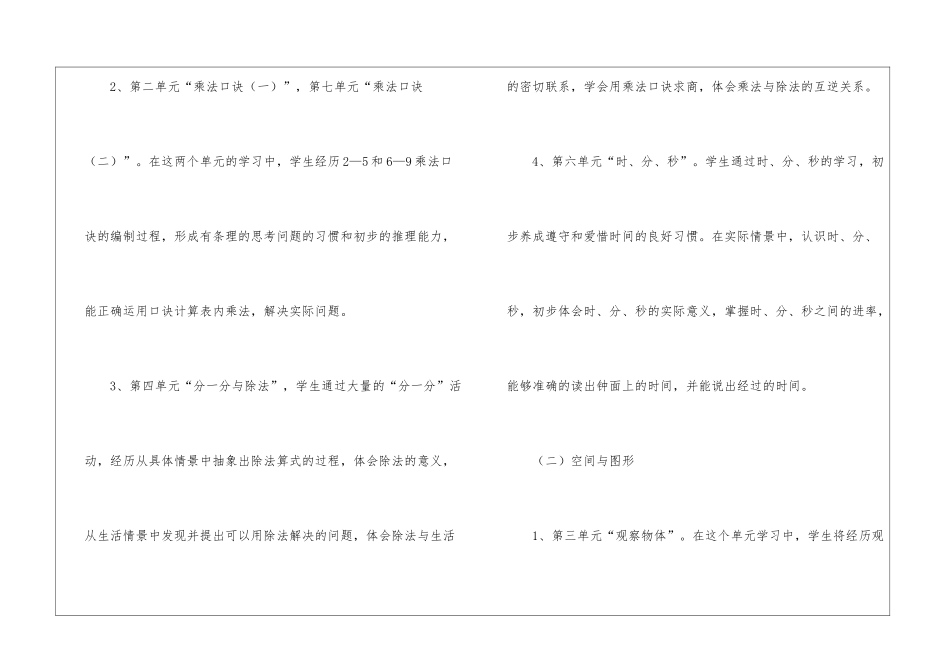 关于二年级上册数学教学计划汇编6篇_第2页