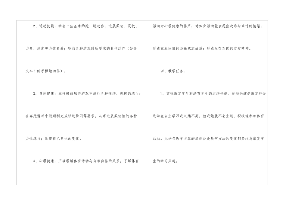 关于二年级体育教学计划锦集5篇_第3页