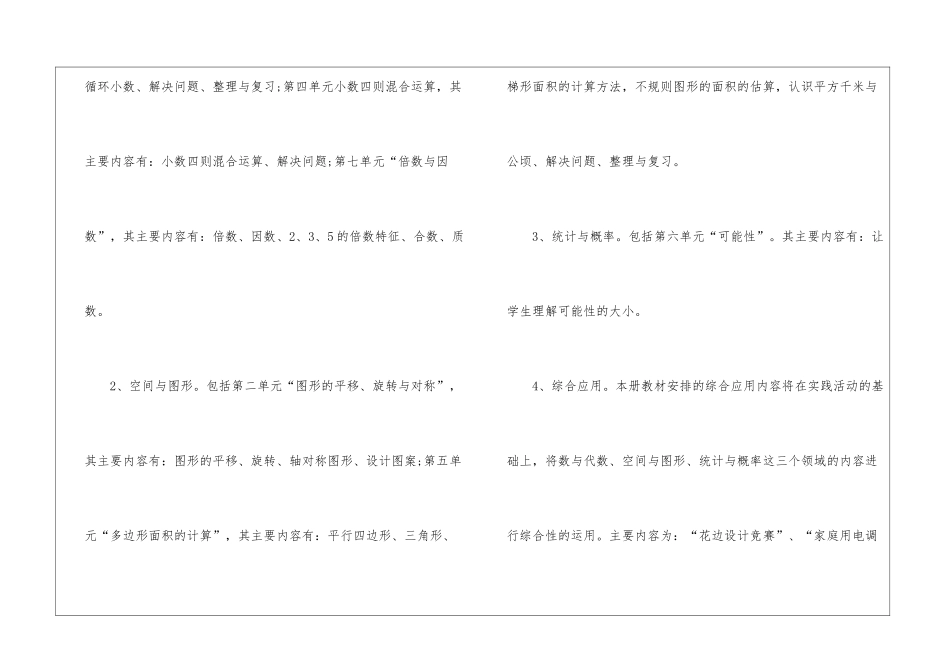 关于五年级数学教学计划锦集9篇_第2页