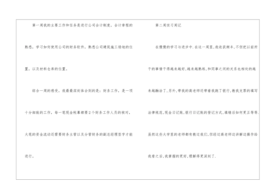 关于会计实习周记汇编6篇_第3页